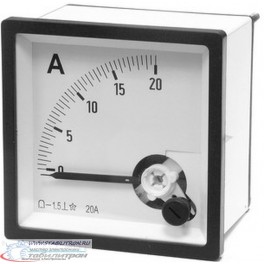 Амперметр 20А (48х48)